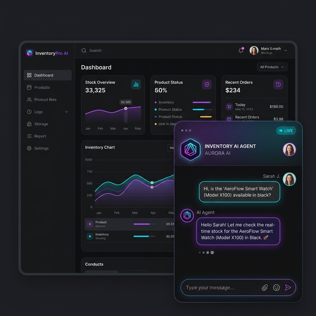 AI Agent Chat Dashboard Demo
